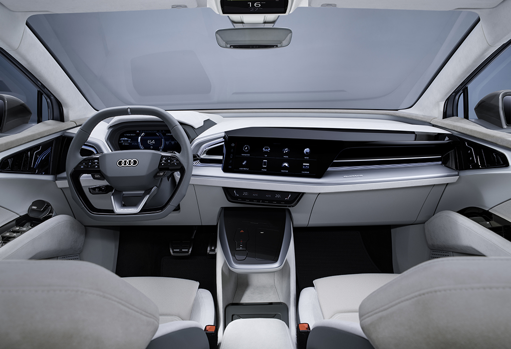 Habitacle de la Audi Q4 e tron