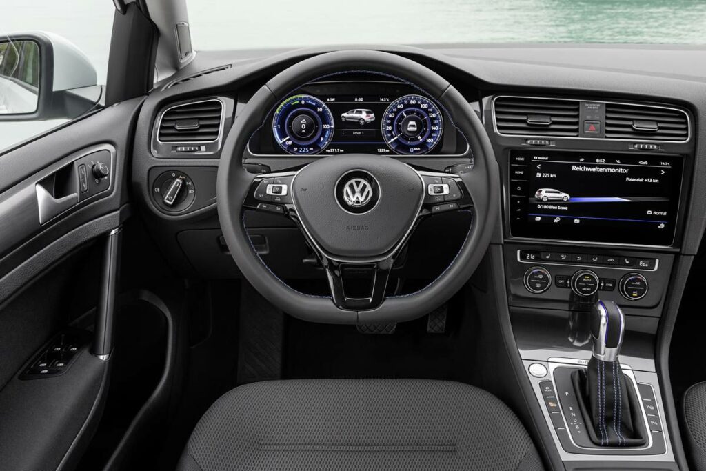 Habitacle de la Volkswagen e-Golf-4